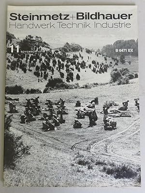 Bild des Verkufers fr Steinmetz + Bildhauer. Handwerk, Technik, Industrie. 94 Jahrgang, Heft 11, November 1978 zum Verkauf von Antikvariat Valentinska