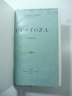 Seller image for Custoza (1866) [mancante delle carte] for sale by Coenobium Libreria antiquaria