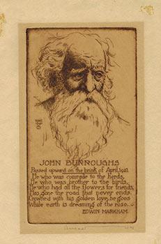 Imagen del vendedor de Portrait and epitaph for John Burroughs (1837-1921) a la venta por Wittenborn Art Books