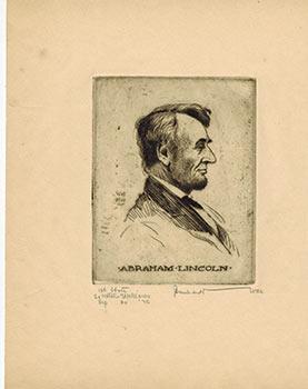 Imagen del vendedor de Portrait of Abraham Lincoln. a la venta por Wittenborn Art Books