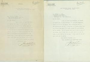 Two Typed Letters Signed by John B. Farish to Edward O'Day, October, 1923. RE: Grove play, The Fa...