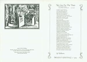 We Live For The Poets. Holiday Greetings - 1979. Broadside.