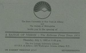 The State University of New York at Albany and The Society of Bibliophiles invite you to the open...