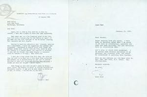 Typed letter signed, Gordon J. Weel to Herb Yellin, January 19, 1991. Plus photocopy of TLS Leon ...