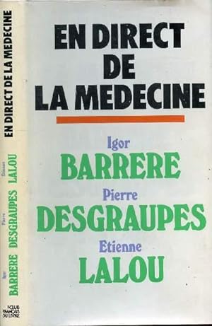 Seller image for EN DIRECT DE LA MEDECINE for sale by Le-Livre