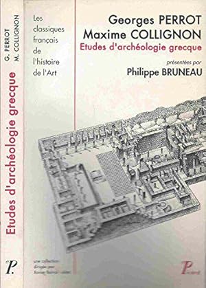 Bild des Verkufers fr Etudes d'archologie grecque zum Verkauf von JLG_livres anciens et modernes