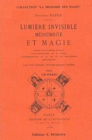 Bild des Verkufers fr Les rayons invisibles et les dernires expriences d'Eusapia devant l'occultisme zum Verkauf von JLG_livres anciens et modernes