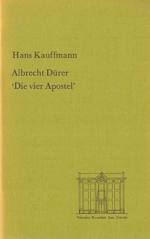 Bild des Verkufers fr Albrecht Drer "Die vier Apostel" (Vortrag gehalten den 18. April 1972 im Kunsthistorischen Institut in Utrecht) zum Verkauf von ANTIQUARIAT H. EPPLER