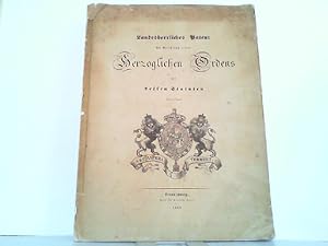 Bild des Verkufers fr Landesherrliches Patent die Errichtung eines Herzoglichen Ordens und dessen Statuten betreffend - (Herzoglich Braunschweigischer Orden Heinrich des Lwen). vom 24. April 1834 ! zum Verkauf von Antiquariat Ehbrecht - Preis inkl. MwSt.