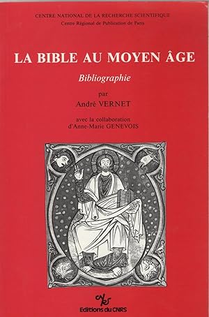 Image du vendeur pour La Bible au Moyen Age: Bibliographie, mis en vente par Wyseby House Books
