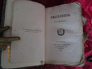 Image du vendeur pour LA RELIGIEUSE - EDITION de 1830 mis en vente par LA FRANCE GALANTE