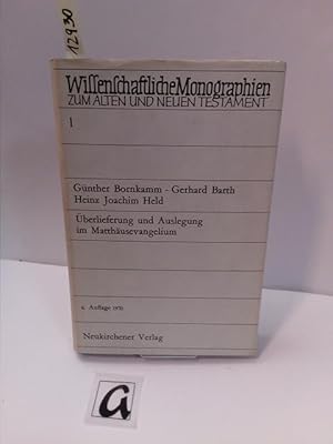 Seller image for berlieferung und Auslegung im Matthusevangelium. for sale by AphorismA gGmbH