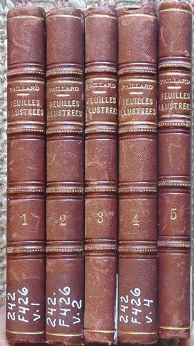 FEUILLES ILLUSTRÉES: De Lectures et De Méditations. 5 VOLUMES