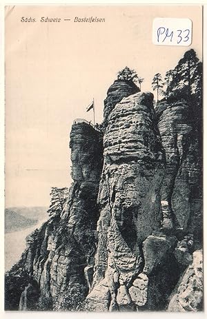 Bild des Verkufers fr AK Schsische Schweiz Basteifelsen ungelaufen zum Verkauf von GAENSAN Versandantiquariat