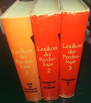 Immagine del venditore per Lexikon der Psychologie. 3 Bnde. venduto da buch-radel