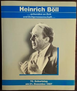 Image du vendeur pour Heinrich Bll. . gebunden an Zeit und Zeitgenossenschaft. mis en vente par buch-radel