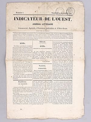 Indicateur de l'Ouest. Journal littéraire, Commercial, Agricole, d'Annonces Judiciaires et d'Avis...