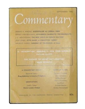 Commentary: Vol. 30, No. 3 (September 1960)