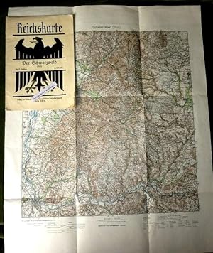 Reichskarte Der Schwarzwald (Süd) in 4 Farben. 1:200 000.