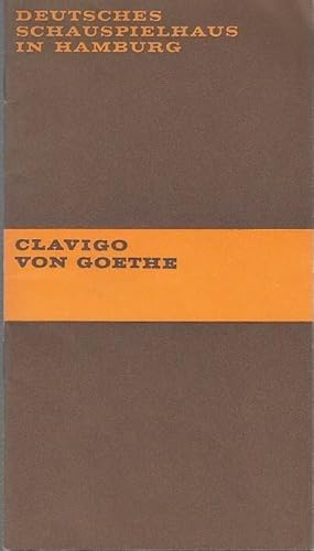 Clavigo. Trauerspiel. Spielzeit 1969 / 1970. Heft 6. Generalintendant Lietzau, Hans. Inszenierung...
