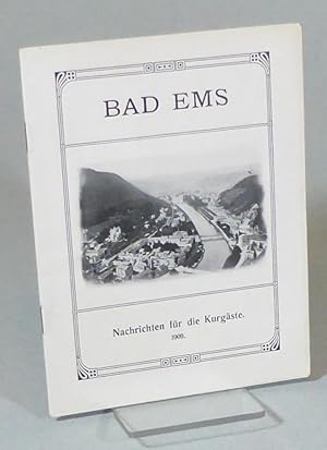 Bad Ems. Nachrichten für die Kurgäste. 1909.