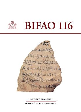 Seller image for BIFAO 116 [Le Bulletin de l Institut franais d archologie orientale, 2017] for sale by Joseph Burridge Books