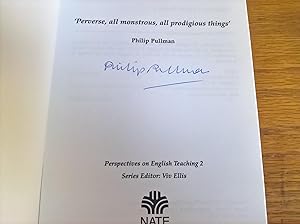 'Perverse, all monstrous, all prodigious things' - signed