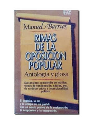 RIMAS DE LA OPOSICIÓN POPULAR. Antología y Glosa