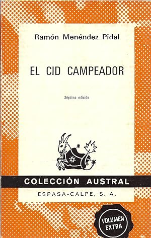 Seller image for El Cid CampeadorJMc for sale by Charles Lewis Best Booksellers