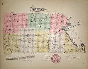 [Map] Atchison County, Kansas [backed with] Effingham, Muscotah, & Lancaster (of Atchison Co.), P...