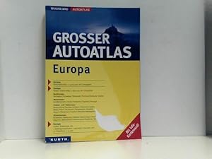 Grosser Autoatlas Europa. Mit Info-Kartenrand!