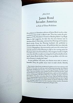 James Bond Invades America: a tale of three publishers