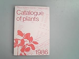 Bild des Verkufers fr Catalogue of plants : 1986. zum Verkauf von Antiquariat Bookfarm