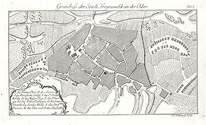 Bild des Verkufers fr Stadtplan mit Legende ('Grundriss der Stadt Freyenwalde an der Oder'). zum Verkauf von Antiquariat Norbert Haas