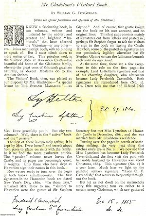 Imagen del vendedor de Mr Gladstone's Visitors' Book. An uncommon original article from The Strand Magazine, 1896. a la venta por Cosmo Books