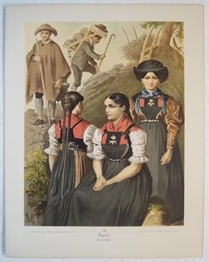 Seller image for Tyrol. Lechthal. Originale Farb-Lithographie von Albert Kretschmer (1825 - 1891) auf Kunstdruck-Karton im Stein signiert. Unterhalb der Darstellung betitelt. Blattgre ca. 31,6 x 24,7 cm. for sale by Treptower Buecherkabinett Inh. Schultz Volha