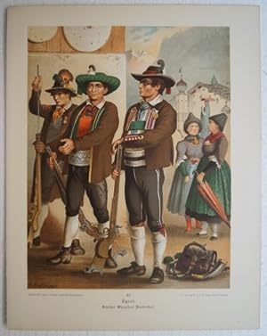 Seller image for Tyrol. Oetzthal-Wippthal-Pusterthal. Originale Farb-Lithographie von Albert Kretschmer (1825 - 1891) auf Kunstdruck-Karton im Stein signiert. Unterhalb der Darstellung betitelt. Blattgre ca. 31,6 x 24,8 cm. for sale by Treptower Buecherkabinett Inh. Schultz Volha