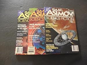 3 Iss Isaac Asimovs Science Fiction Jan,Dec,Mid-Dec '87 Harlan Ellison
