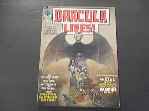Dracula Lives! #1 1973 Bronze Age BW Marvel Mag Walking Dead in NY