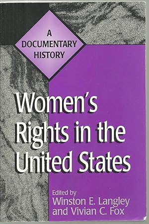 Immagine del venditore per Women's Rights in the United States: A Documentary History venduto da Sabra Books