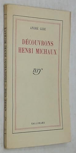 Bild des Verkufers fr D�couvrons Henri Michaux zum Verkauf von Powell's Bookstores Chicago, ABAA