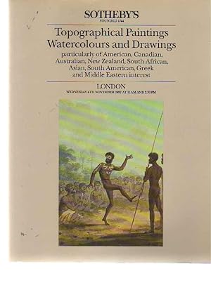 Sothebys 1987 Topographical Paintings, Watercolours & Drawings