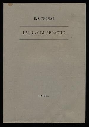Laubbaum Sprache : Gedichte, Englisch, Deutsch.