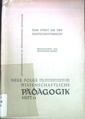Immagine del venditore per Zum Streit um den Deutschunterricht; Untersuchungen zu pdagogischen Streitfragen, Heft 13; venduto da books4less (Versandantiquariat Petra Gros GmbH & Co. KG)