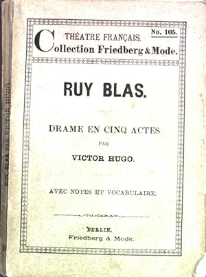 Seller image for Ruy Blas: Drame en cinq actes; for sale by books4less (Versandantiquariat Petra Gros GmbH & Co. KG)
