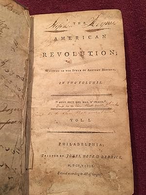 The American Revolution Written in the Style of Ancient History (Volume One)