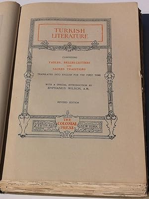 Bild des Verkufers fr Turkish Literature - Comprising Fables, Belle-Lettres and Sacred Traditions Translated Into English for the First Time (The Worlds Greatest Classics) zum Verkauf von Clausen Books, RMABA