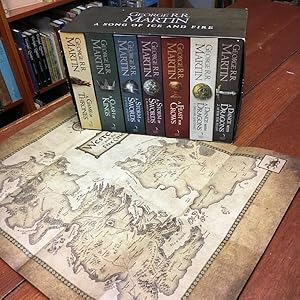 Seller image for A Song Of Ice And Fire - A game of Thrones, A Clash Of Kings, A Storm Of Swords I: Steel & Snow, II. Blood & Gold, A Feast For Crows, A Dance With Dragons I: Dreams & Dust II. After The Feast. The complete box set of all 7 books. for sale by Time Booksellers