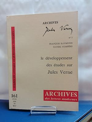 Seller image for Le dveloppement des tudes sur Jules Verne. Archives Jules Verne Nr. 1. Etudes de critique et d'histoire litteraire 161 for sale by Kepler-Buchversand Huong Bach