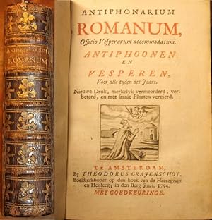 Antiphonarium Romanum, Officio Vesperarum accommodatum. Antiphoonen En Vesperen, Voor alle tyden ...